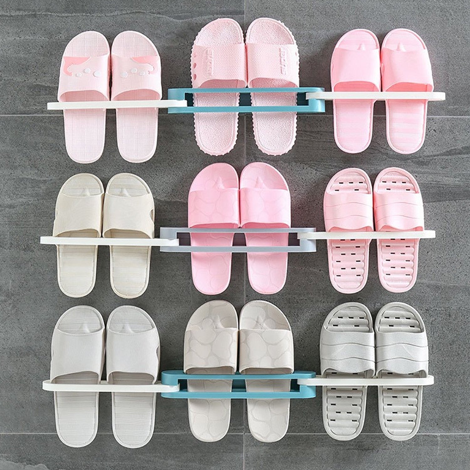 Multifunction Folding Slippers / Shoes Hanger Organizer Rack Multifunction Folding Slippers / Shoes Hanger Organizer Rack